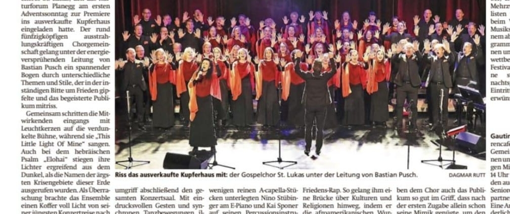 Gospelchor St. Lukas im Kupferhaus in Planegg